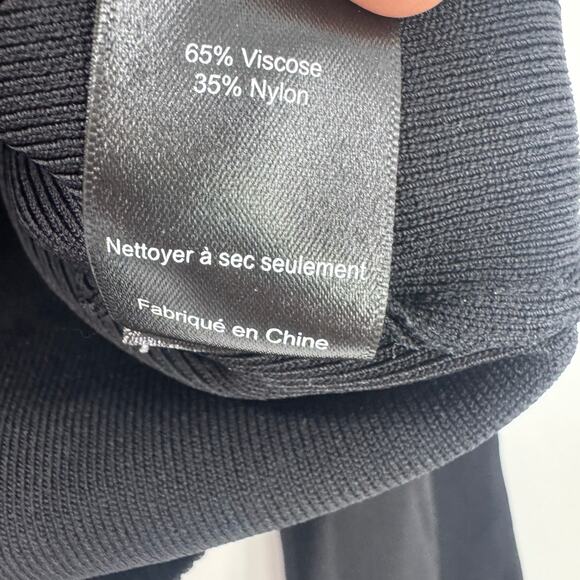 ASTR the Label Shoulder Cutout Sweater Knitted Long Sleeves Black Size XS NWT - Picture 9 of 9